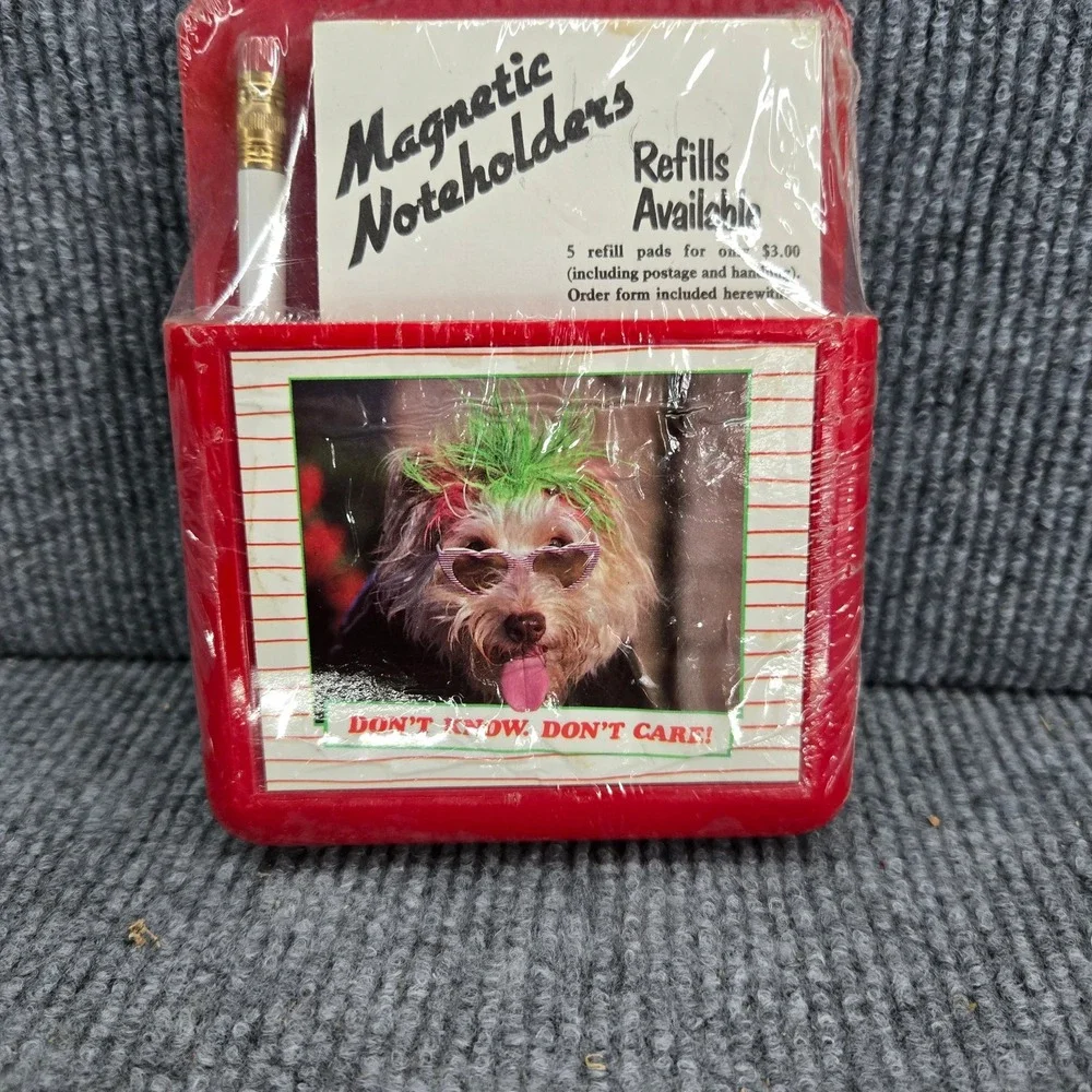 Magna‎ Pocket Magnetic Noteholders Dog 80s Notepad Set